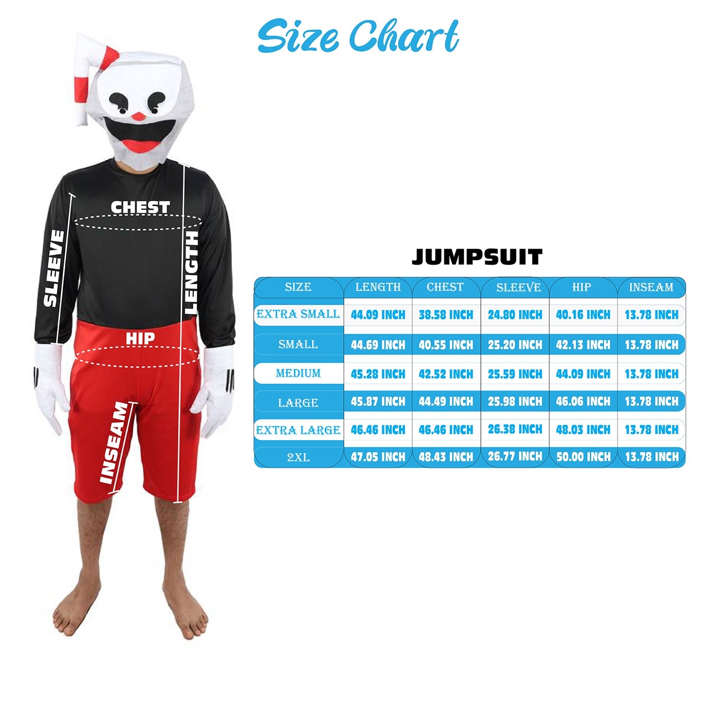 HPO Men's Vintage Toon Cup Red & Black Costume | Soft Fabric Construction Featuring Straw Accent Mask and Shorts | Versatile for Stage Shows, Carnival Events, and Character Parties