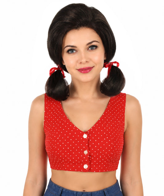 HPO  Women’s Island Girl Sitcom Pigtail Wig | Multiple Color Options | Perfect for your Halloween & Group Party!