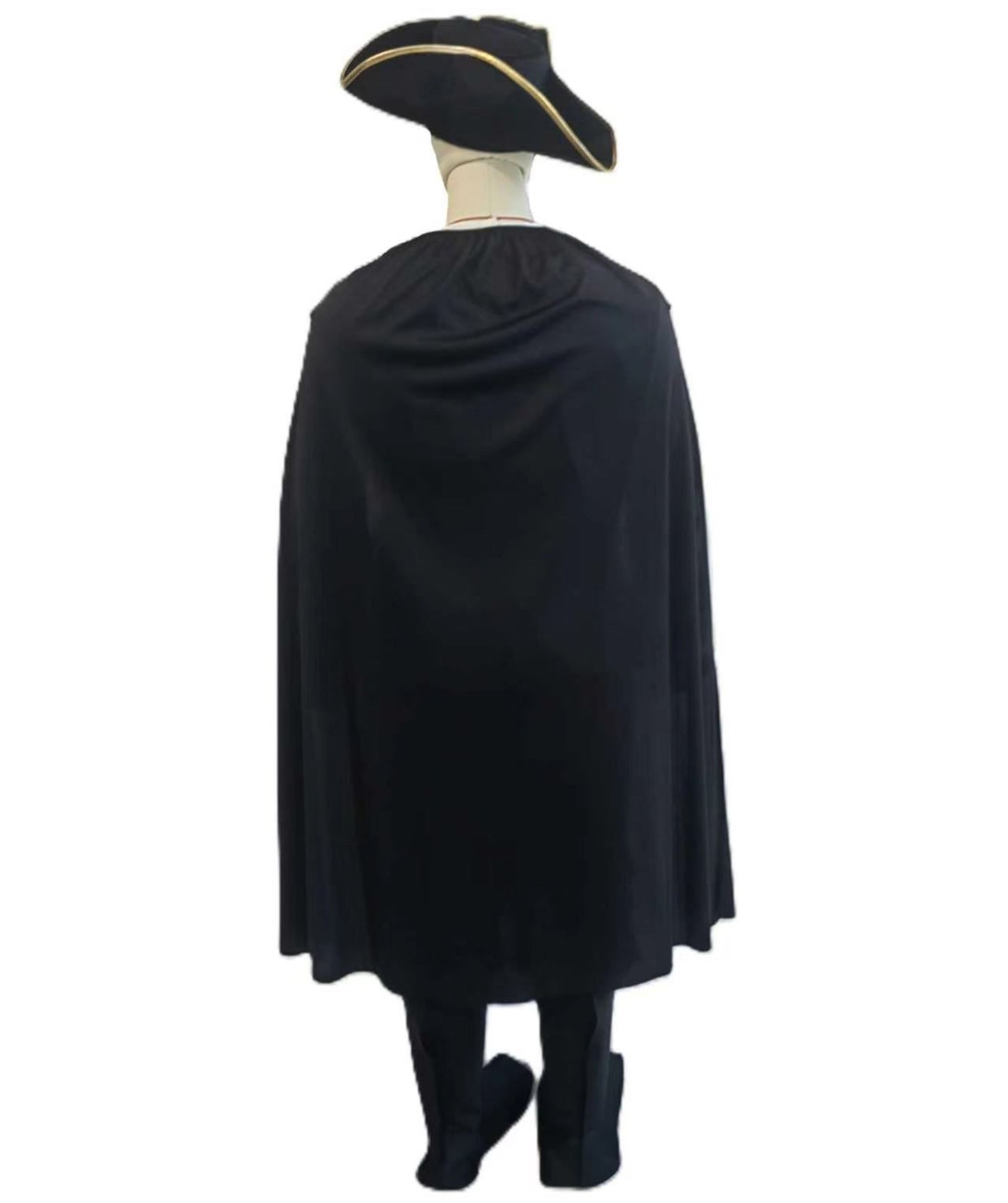 Teen Masked Highway Outlaw Costume | Black Cape, Hat & Purple Shorts Set | Storybook-Inspired Fancy Dress Outfit for Halloween, Cosplay & Theme Parties | HPO