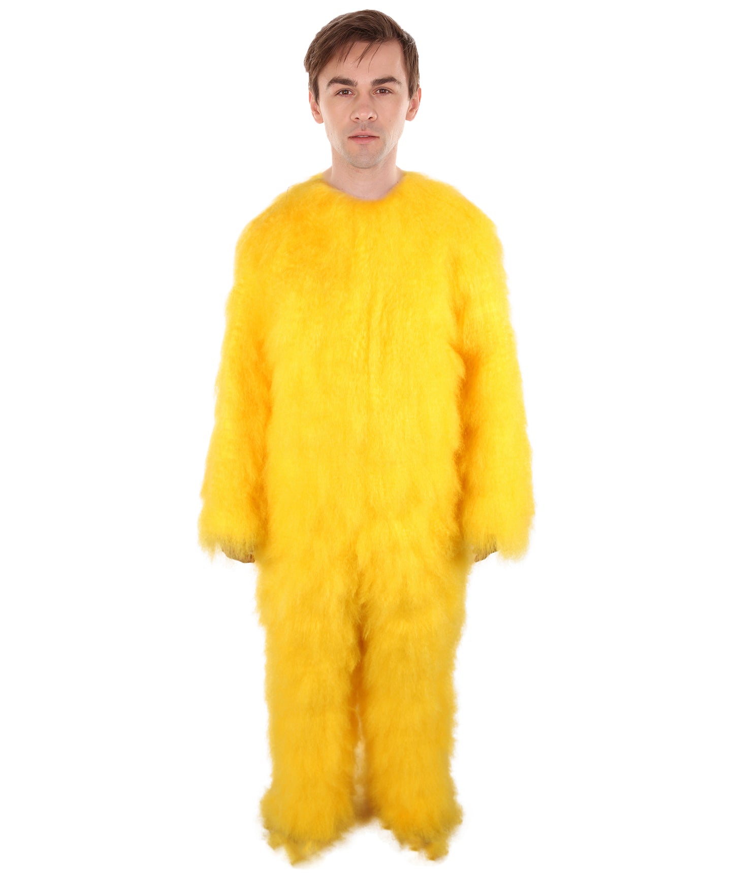 Unisex American Cartoon Character Yellow Mouse Costume | Perfect for Halloween | Flame-retardant Synthetic Fabric