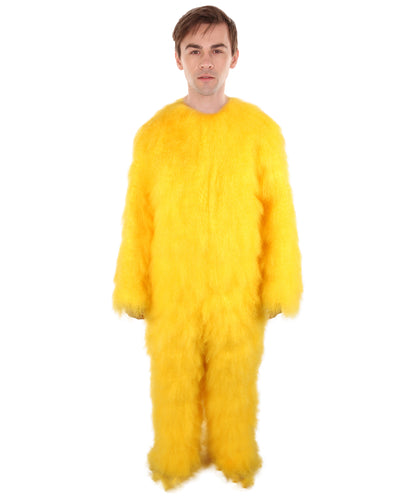 Unisex American Cartoon Character Yellow Mouse Costume | Perfect for Halloween | Flame-retardant Synthetic Fabric