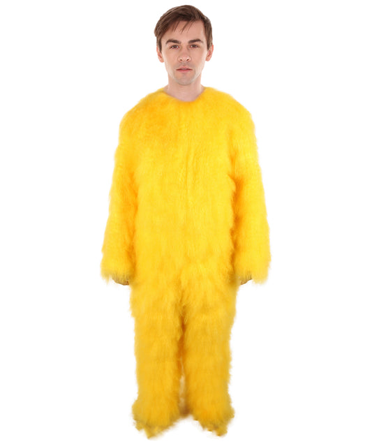Unisex American Cartoon Character Yellow Mouse Costume | Perfect for Halloween | Flame-retardant Synthetic Fabric