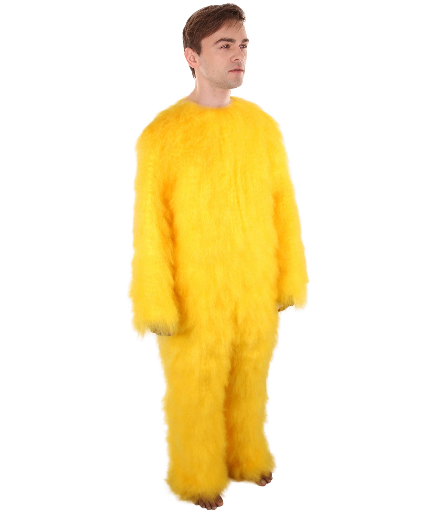 Unisex American Cartoon Character Yellow Mouse Costume | Perfect for Halloween | Flame-retardant Synthetic Fabric