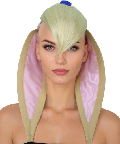HPO Women's Bunny Vintage Cartoons Bangs and Ears , Synthetic Soft Fiber Hair , Perfect for your next Festival and Group Anime Party!