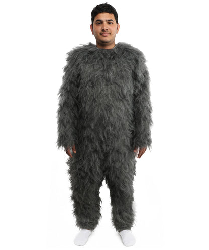HPO Unisex Dark Grey Wolf Mascot Costume Bundle & Mask Set | Realistic Animal Full Coverage Outfit | Crafted for Parties and Cosplay events