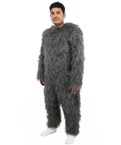 HPO Unisex Dark Grey Wolf Mascot Costume Bundle & Mask Set | Realistic Animal Full Coverage Outfit | Crafted for Parties and Cosplay events