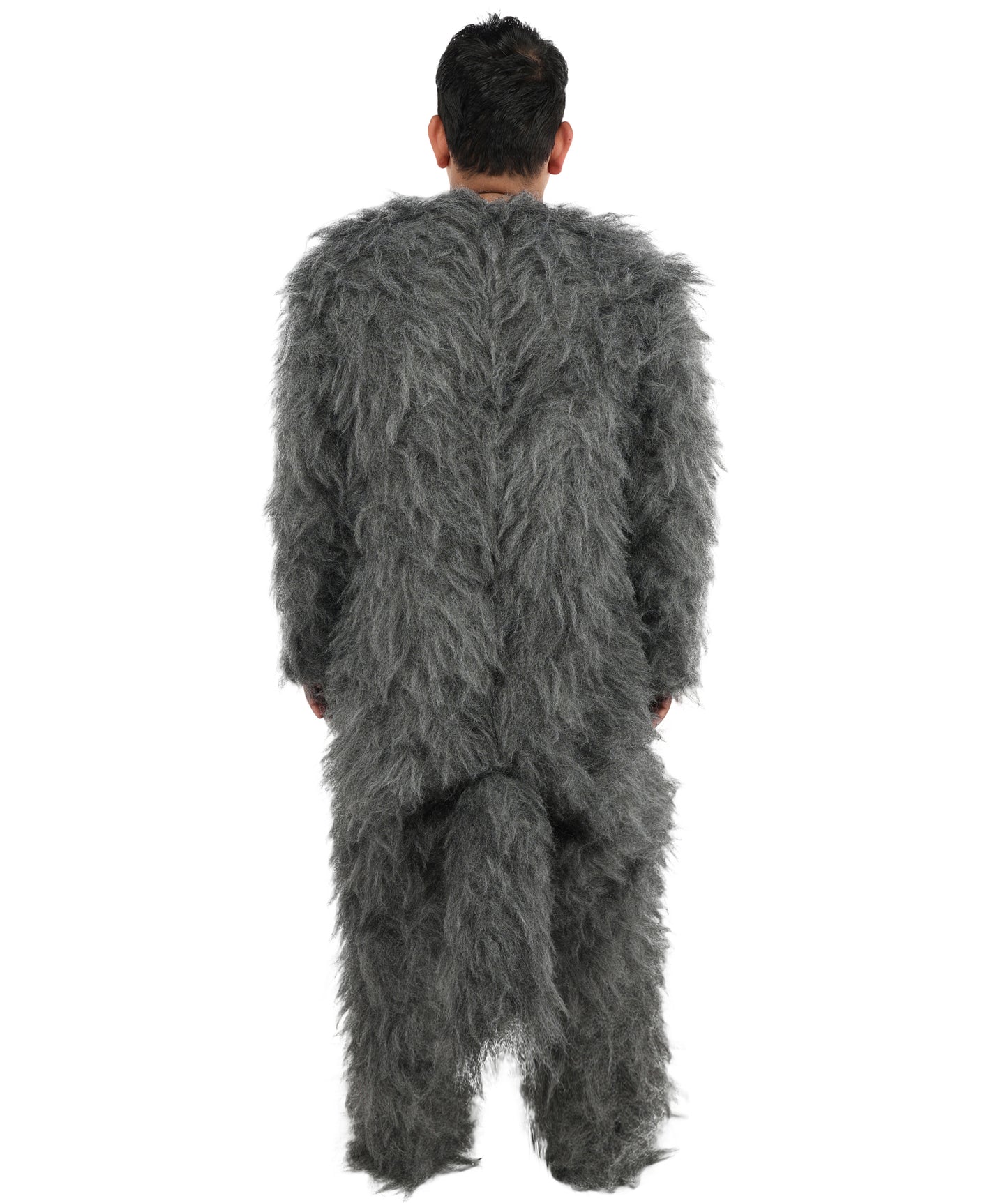 HPO Unisex Dark Grey Wolf Mascot Costume Bundle & Mask Set | Realistic Animal Full Coverage Outfit | Crafted for Parties and Cosplay events