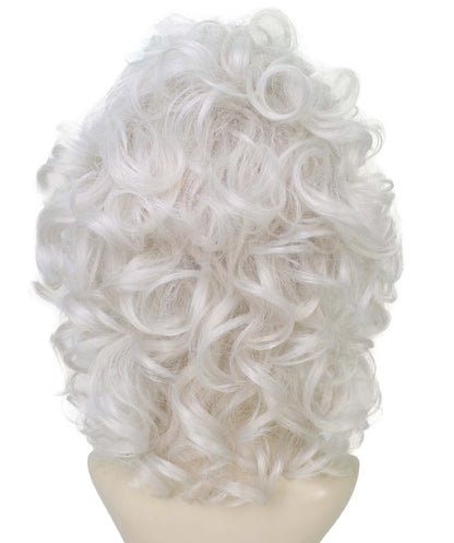 HPO  Women’s Puffy Wavy Country Music Star White & Blonde Wig