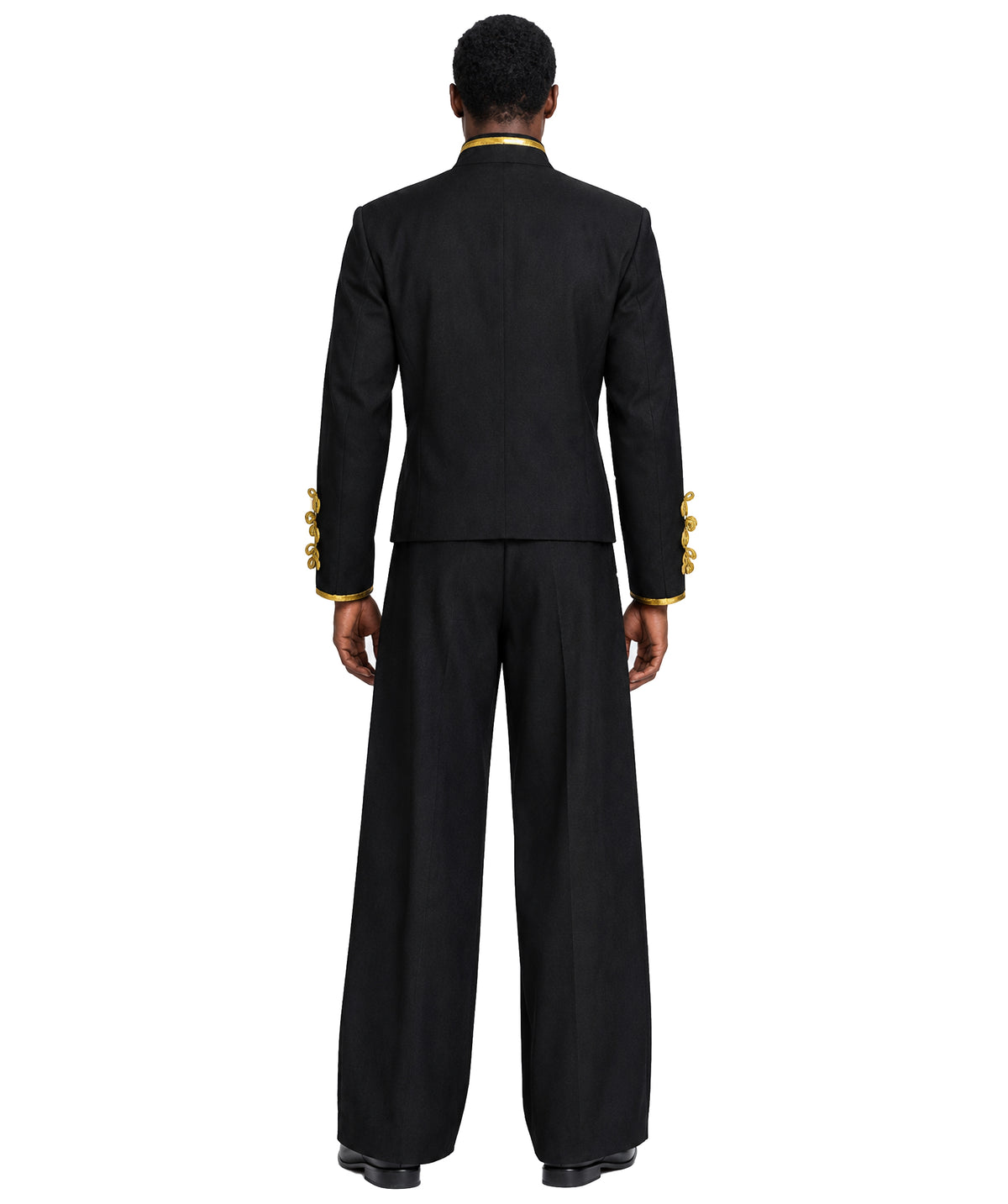 Men's Military Jacket Celebrity Costume | Black Fancy Costume