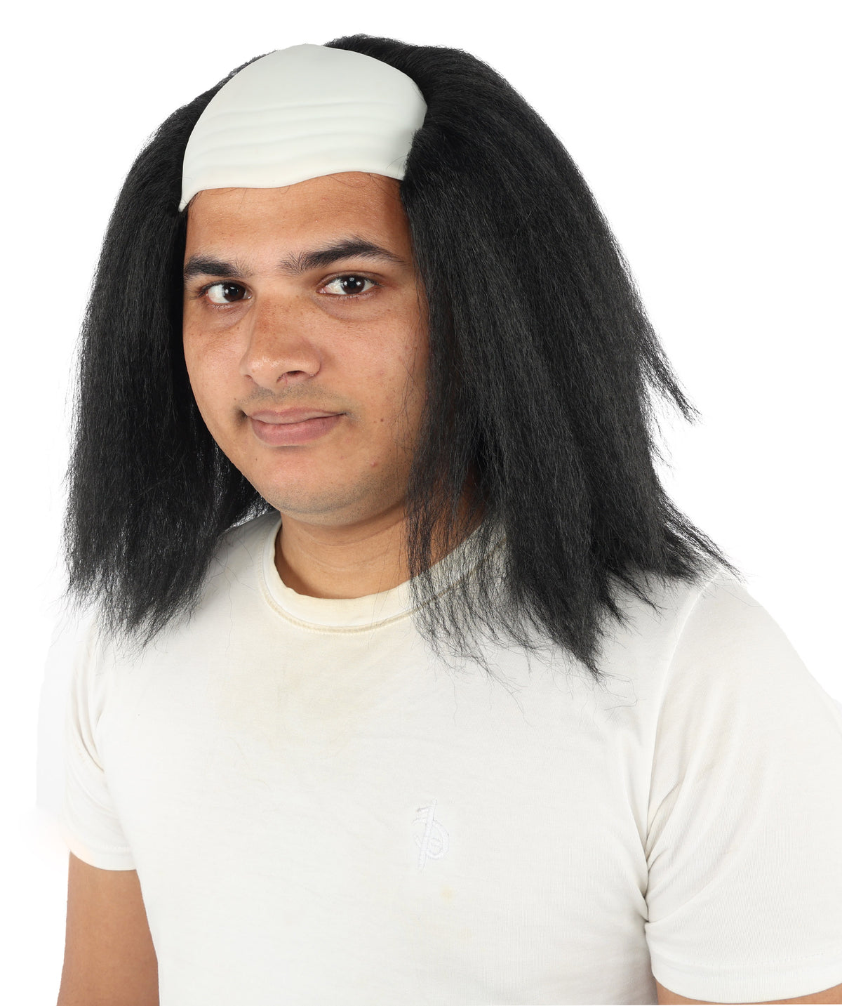 HPO Long Black Horror Straight Wig – Adult Creepy Costume Hairpiece - Cosplay Hair for Spooky Party Dress Up & Halloween