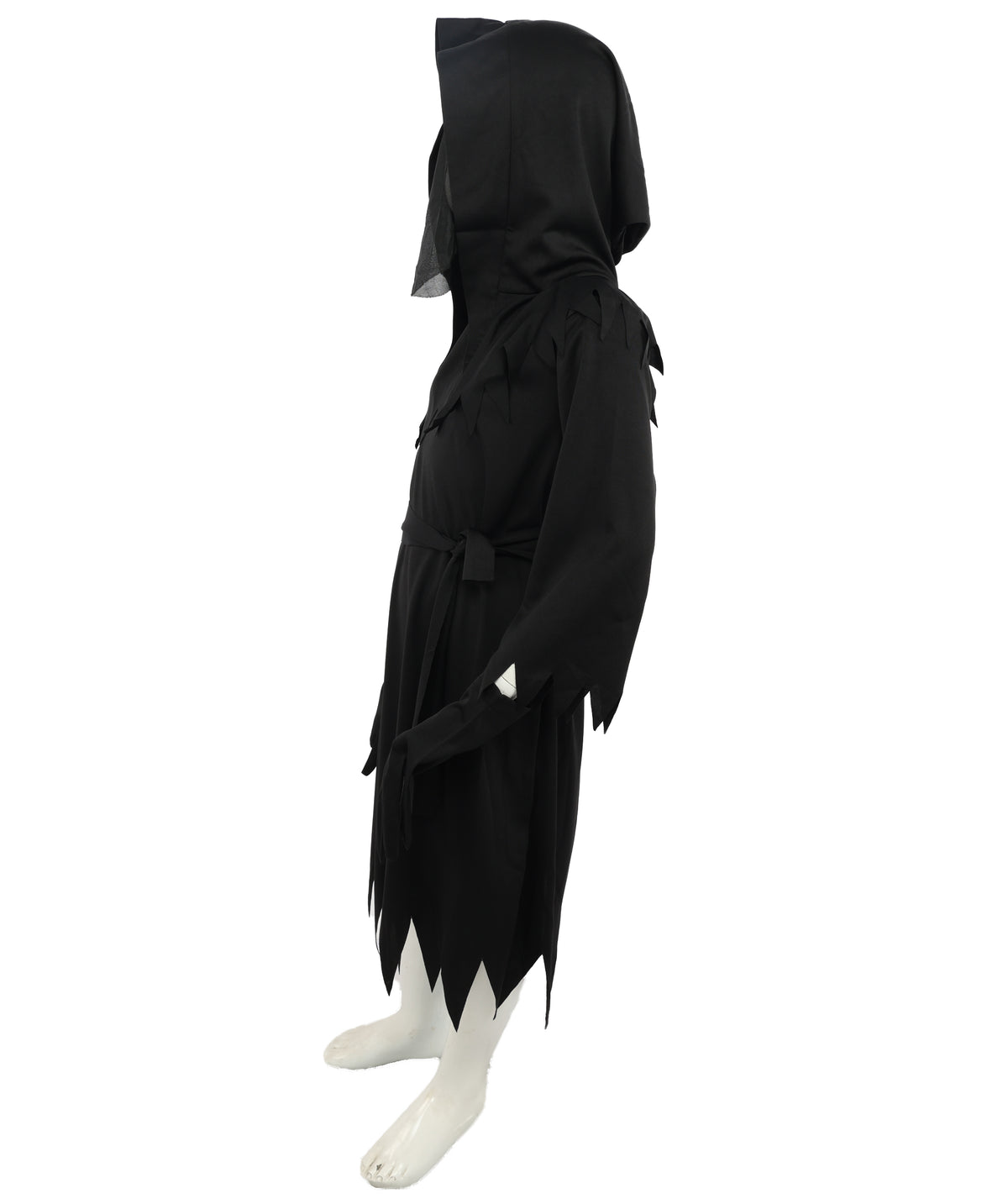 HPO Adult and Teen Glaring Reaper Costume | Dark Hooded Robe with Skeleton Print and Scythe Accessory | Halloween, Stage Performances, Theme Parties & Roleplay
