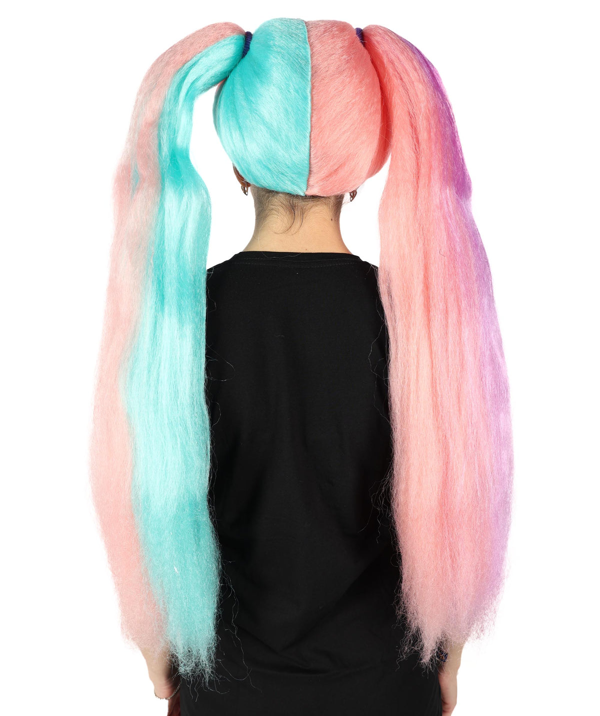 HPO Women's Straight Glamour Doll long Ponytail Multiple Wig | For Party and Halloween | Flame-retardant Synthetic Fiber | Premium Breathable Capless Cap |