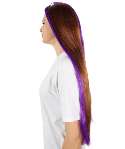 HPO Women's Fashion Doll Straight Multiple Wig | For Party and Halloween | Flame-retardant Synthetic Fiber | Premium Breathable Capless Cap |