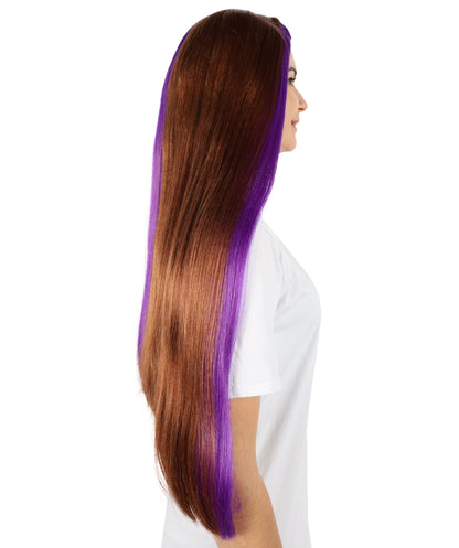 HPO Women's Fashion Doll Straight Multiple Wig | For Party and Halloween | Flame-retardant Synthetic Fiber | Premium Breathable Capless Cap |