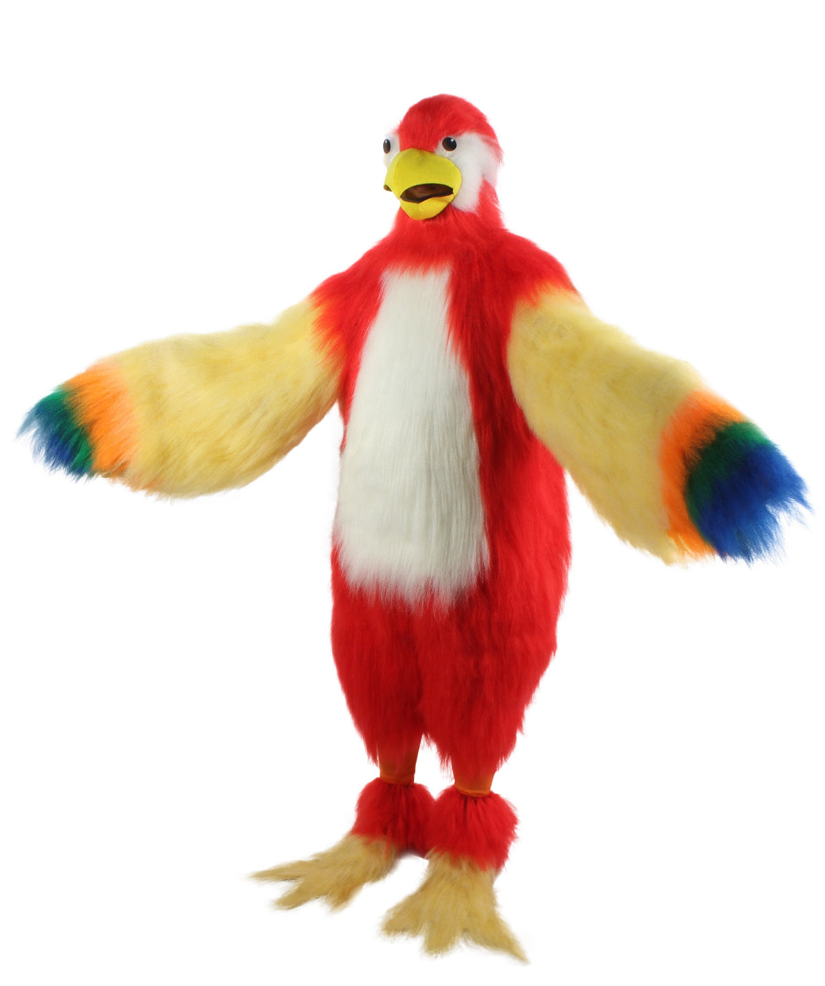 HPO Unisex Furry Colorful Tucan Fur Suit Costume With Face Mask