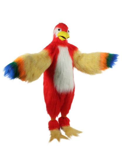 HPO Unisex Furry Colorful Tucan Fur Suit Costume With Face Mask