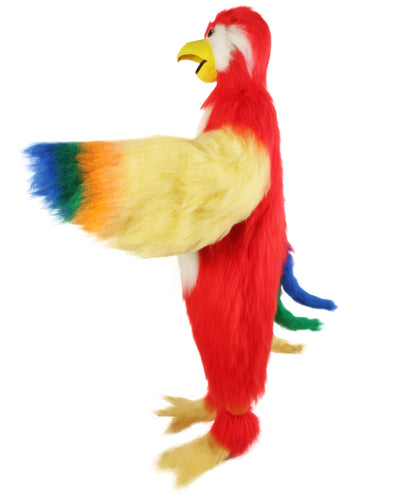 HPO Unisex Furry Colorful Tucan Fur Suit Costume With Face Mask