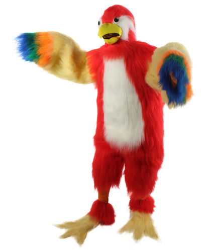 HPO Unisex Furry Colorful Tucan Fur Suit Costume With Face Mask