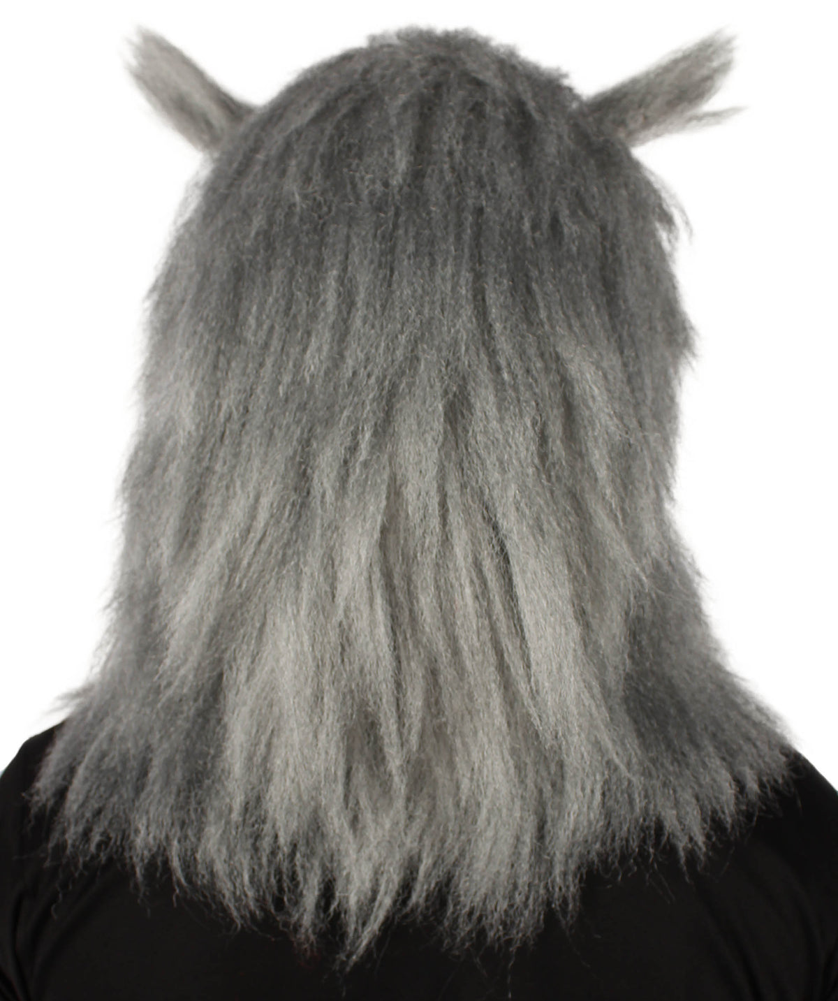 HPO Men's Japanese Anime Demon Beast Fighter Fancy Bundle Fluffy Boar's Head Mask with Pants and Waist Fur