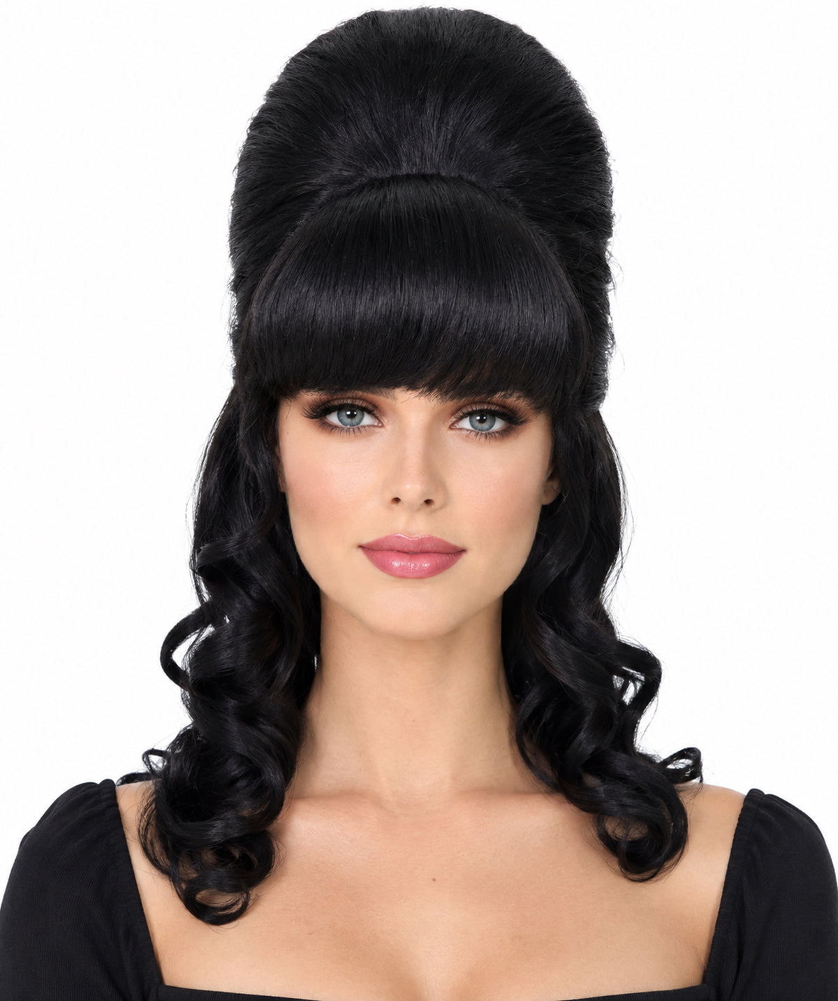HPO Women's Class 60's Brown Half Updo Wig with Ponytail | Halloween  Wig | Flame-retardant Synthetic Fiber