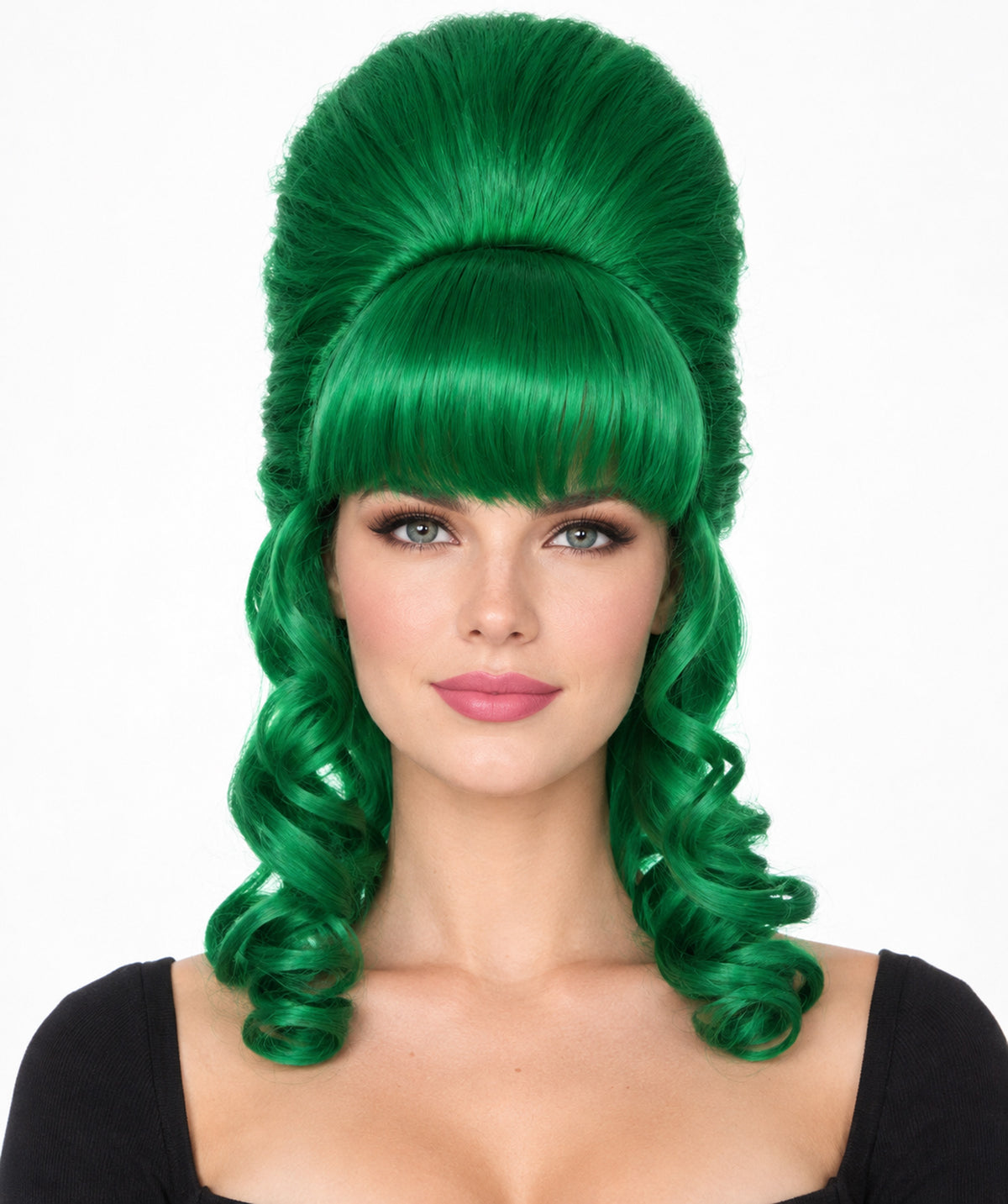 HPO Women's Class 60's Brown Half Updo Wig with Ponytail | Halloween  Wig | Flame-retardant Synthetic Fiber