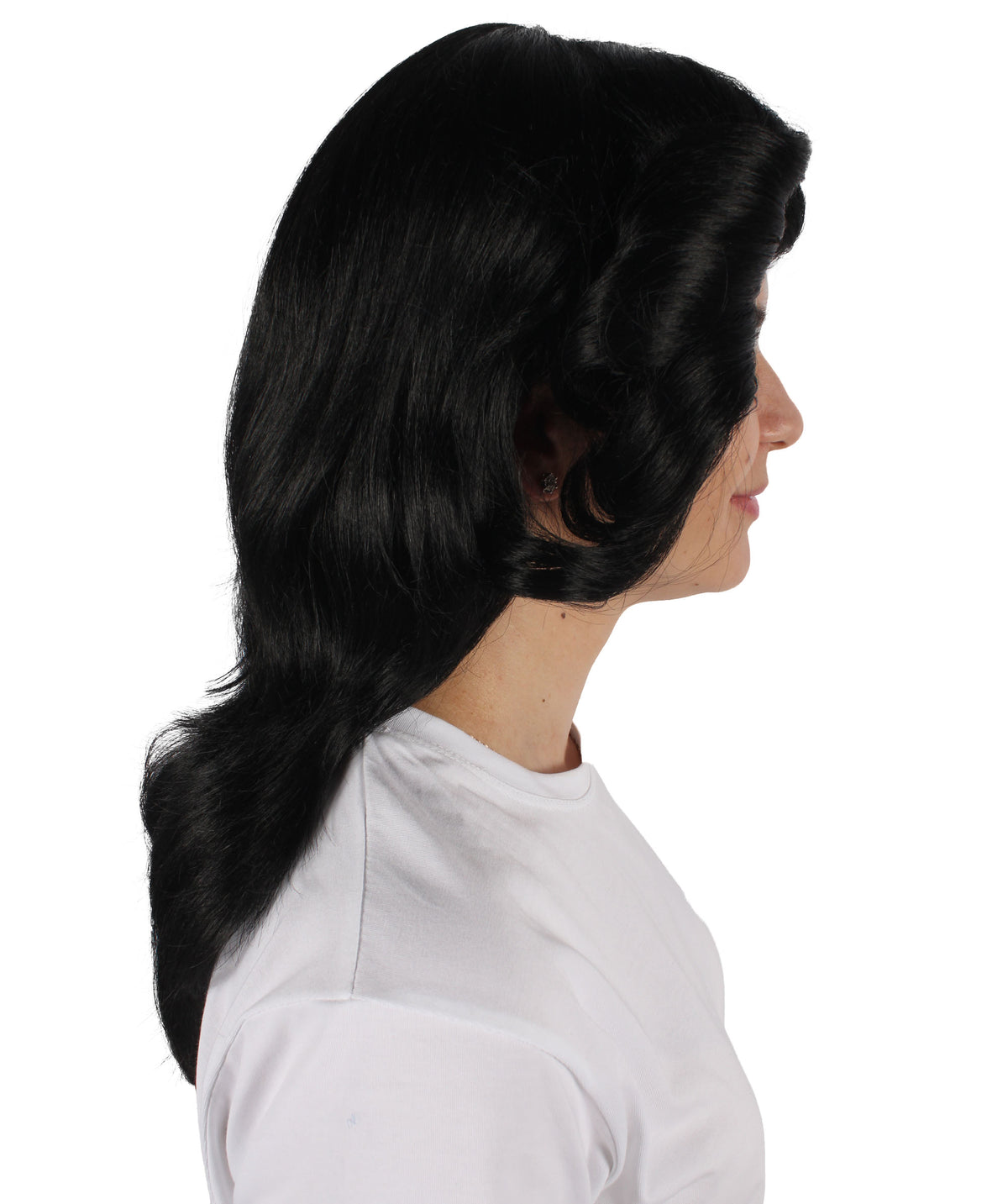 HPO Women's 70's Flick Multiple Color Retro Wig, Flame-retardant Synthetic Fiber