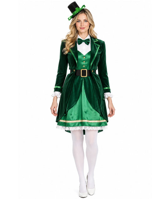 Women's Luscious  Leprechaun Costume | Green Fancy Costume