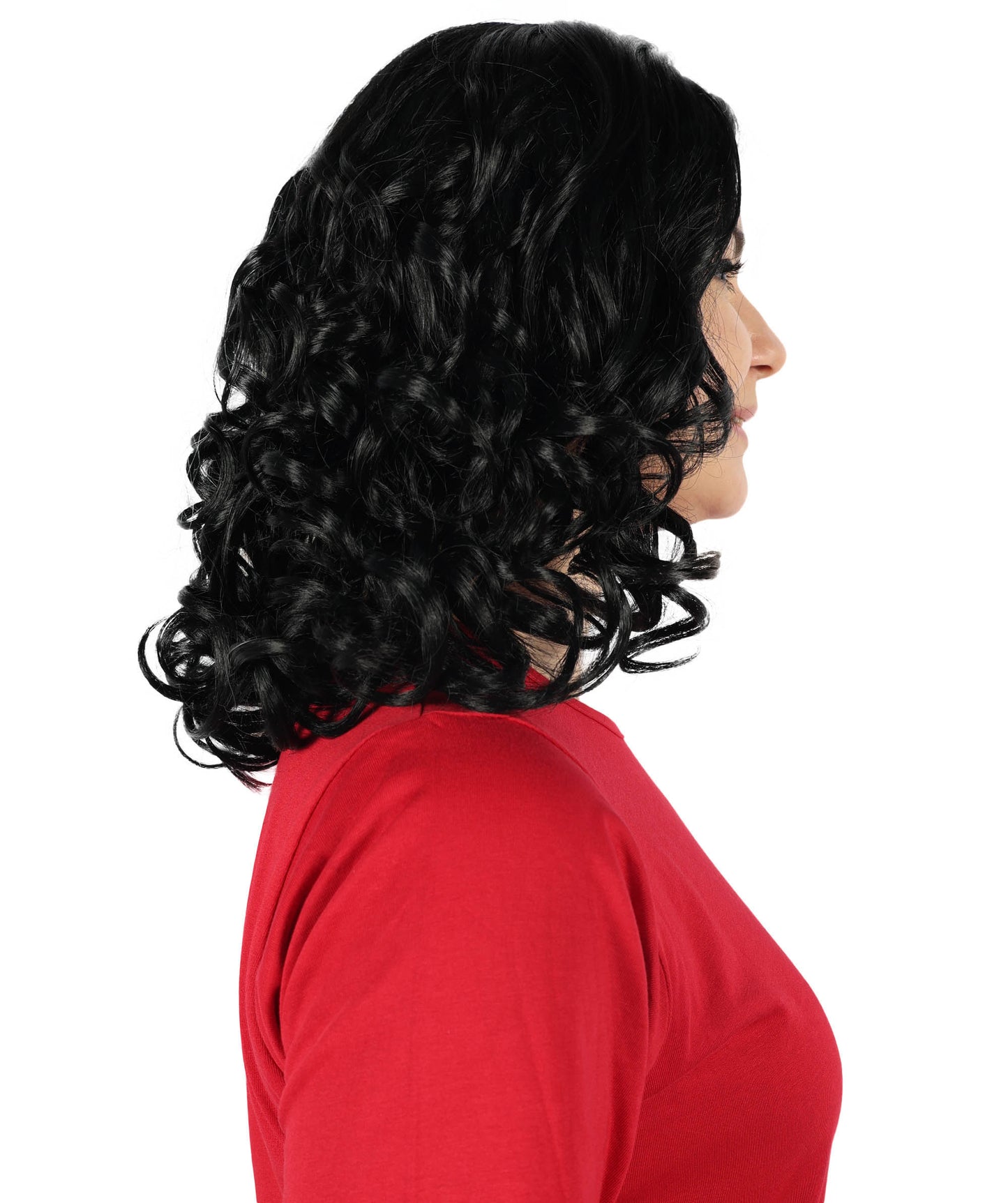 Women's Monster Animated Blue Wig , Gold Sky Blue Fancy Halloween Wig , Premium Breathable Capless Cap