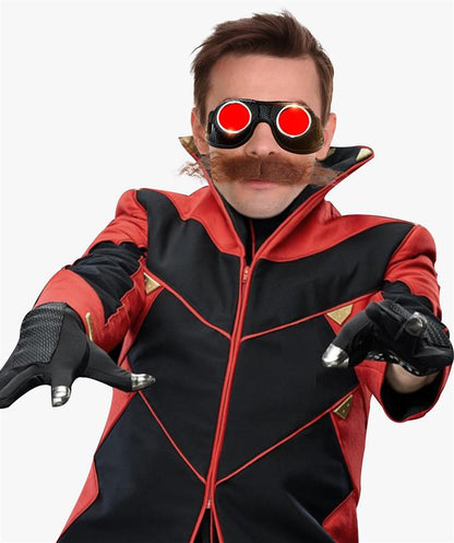 Men's Doctor Video Game Supervillain Long Curly Mustache| Multiple Color Options