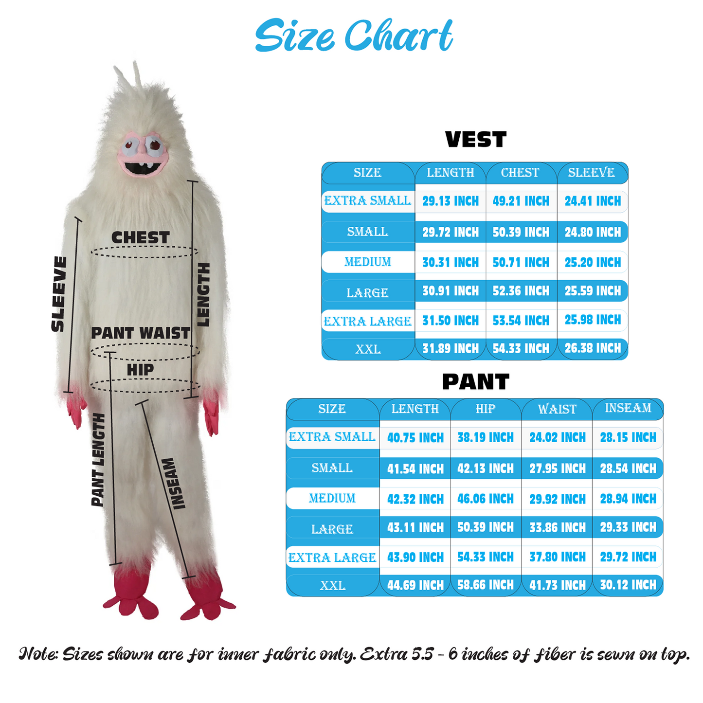HPO Adult Fluffy Cyclops Yeti Monster Full Costume & Bundle Set with Head Mask | Perfect for Halloween| Flame-retardant Synthetic Fabric