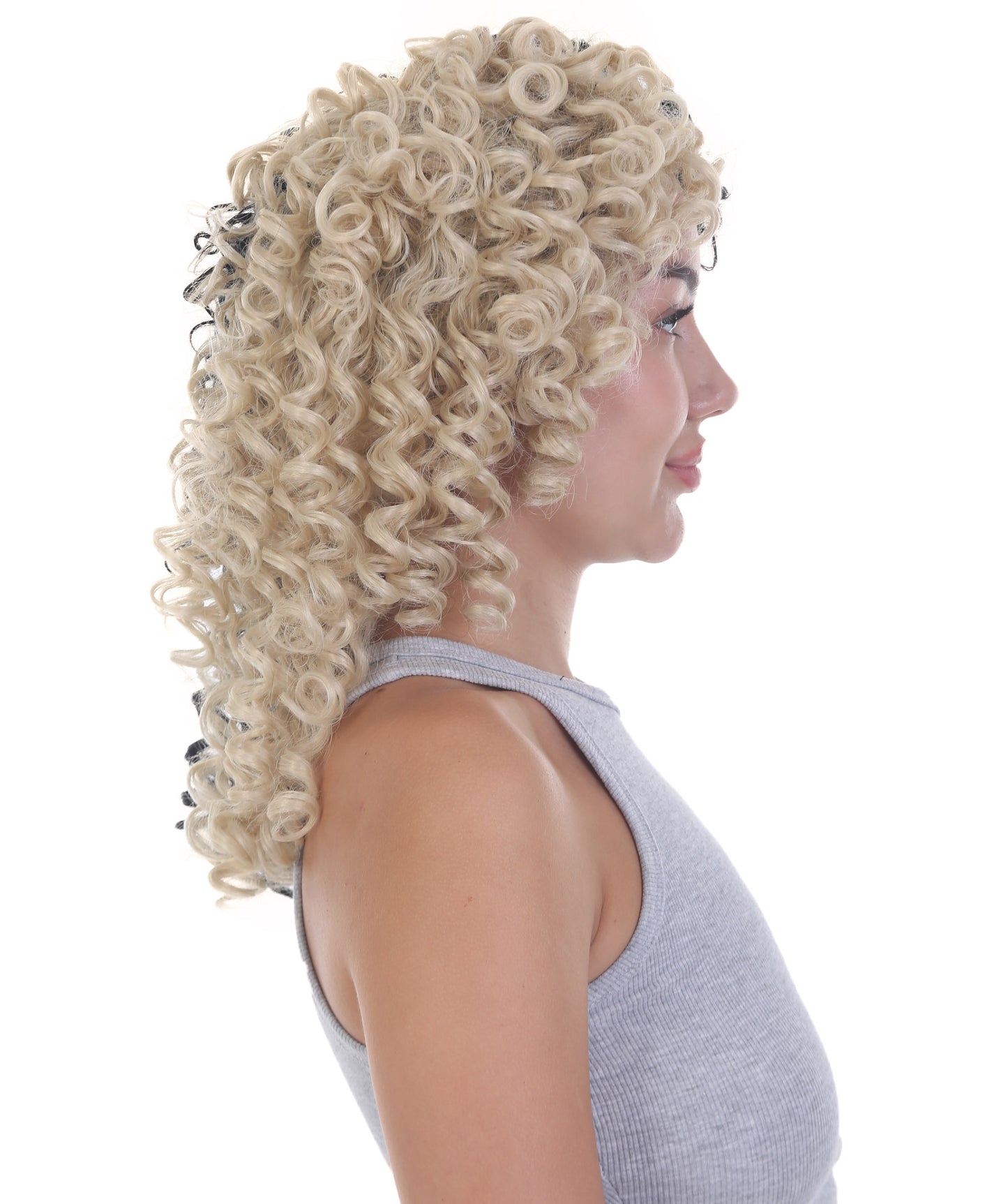 Women's Two Tone Ringlets with Light Curly Bangs | Nunique