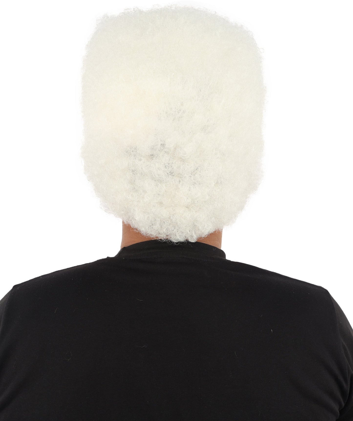 HPO Men’s Movie Character High Top Flat Brown Wig – Flame-retardant Synthetic Fiber | Retro Cosplay Hair for Halloween Party & Cosplay