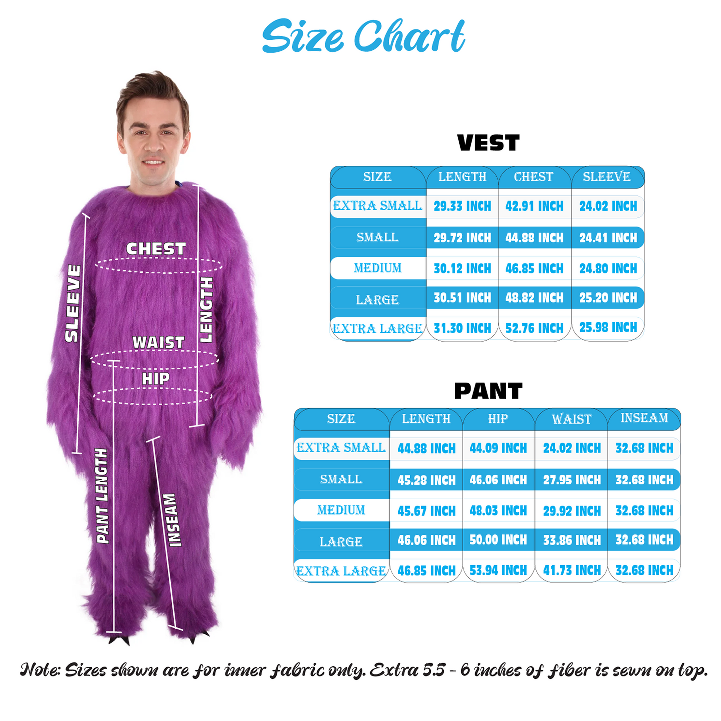 HPO Unisex Purple Monster Costume, Perfect for Halloween,Flame-retardant Synthetic Fabric