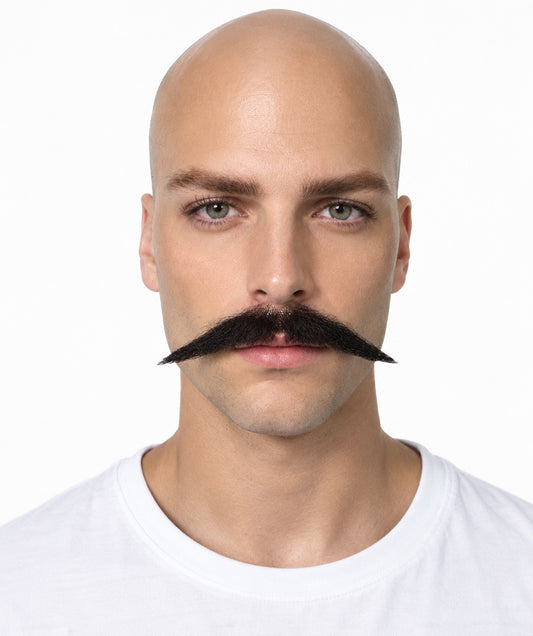 HPO Men's Human Hair Mustache Fancy Facial Hair