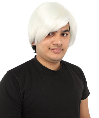 Men's Short Dramatic Texture Wig | Multiple Color Option | undercut, multi-layered messy styling | Halloween, cosplay, drag, theatrical performances, and themed parties