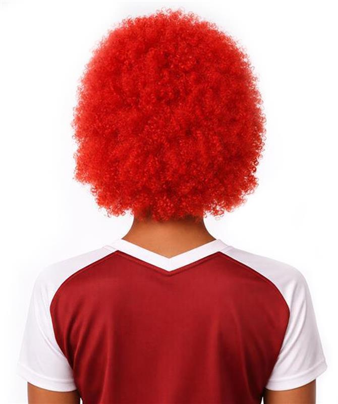 Morocco Flag Sport Afro Halloween Wig