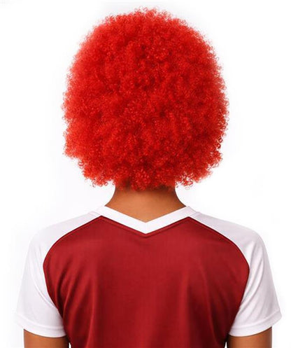 Morocco Flag Sport Afro Halloween Wig