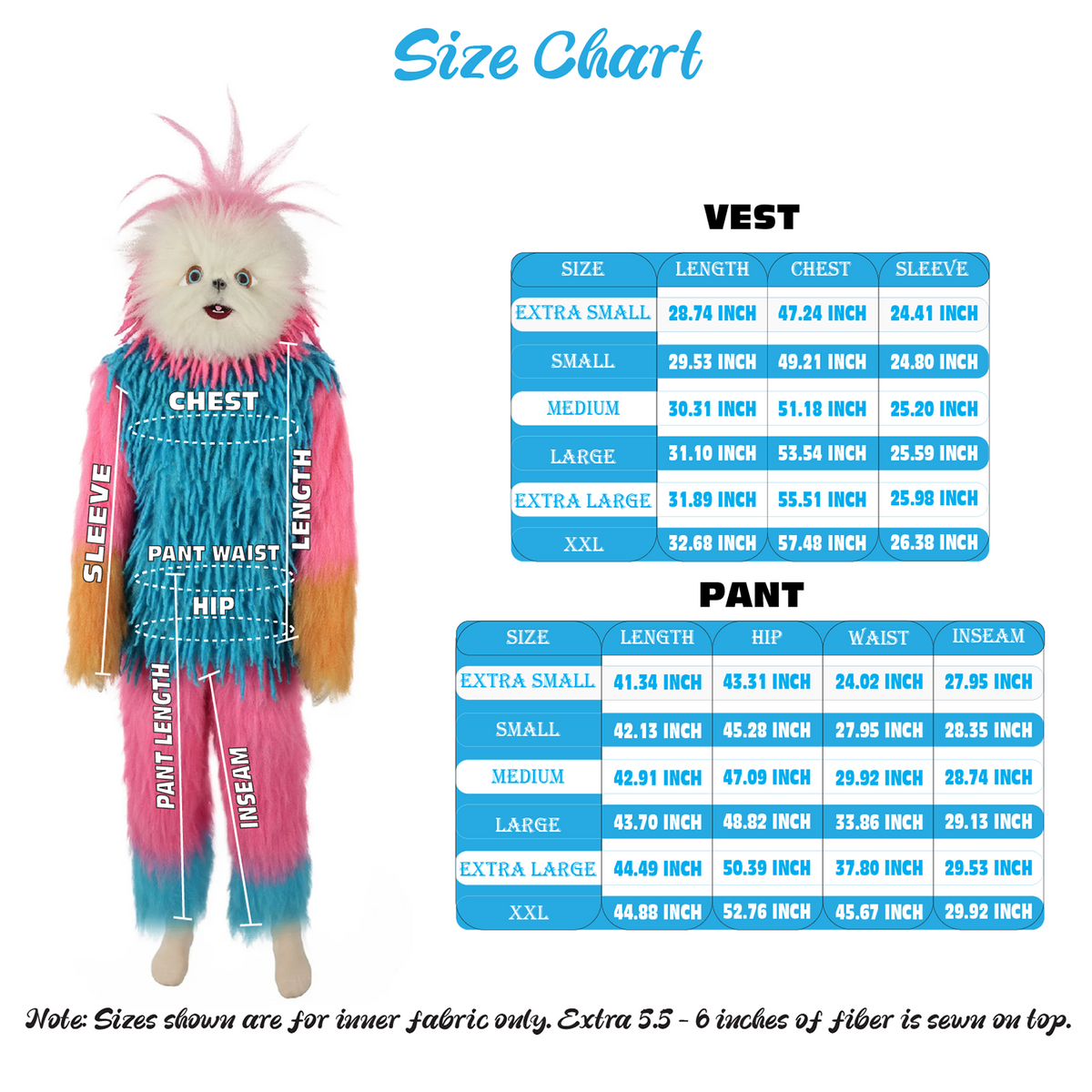 HPO Unisex Furry Multiple Furry Monster Costume & Bundle Set with Mask | Perfect for Halloween|  Perfect for Halloween|