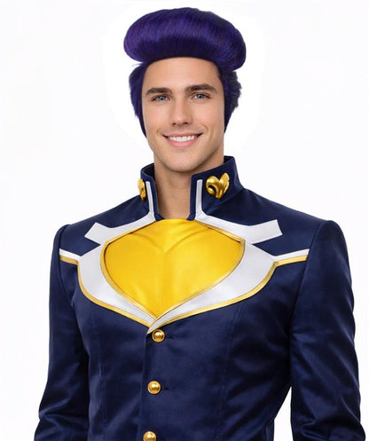 HPO  Men's Manga Anime Pompadour Wig | Perfect for Halloween | Flame-retardant Synthetic Fiber