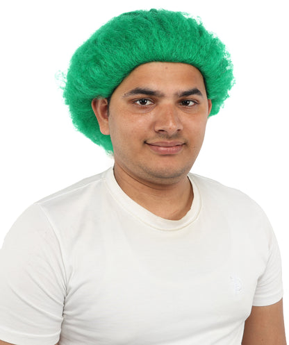 HPO Men's Wild Rocker Wig | Multicolor Options | Voluminous Frizzy Heavy Metal Hair, Two Tone Gradient & Breathable Cap | Halloween, Rock Troll Roleplay, 80s Costume, Theater & Concert Events