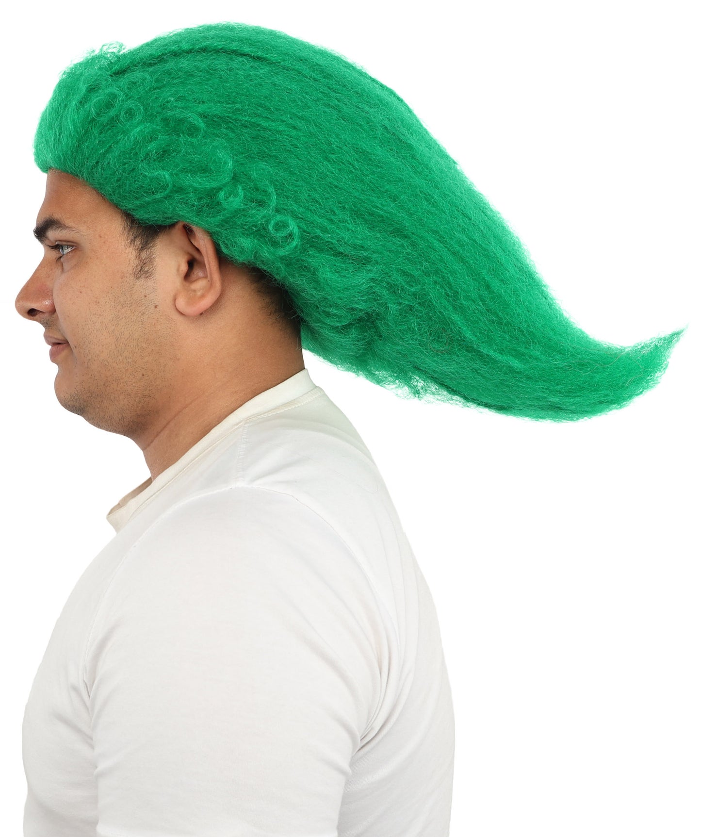 HPO Men's Wild Rocker Wig | Multicolor Options | Voluminous Frizzy Heavy Metal Hair, Two Tone Gradient & Breathable Cap | Halloween, Rock Troll Roleplay, 80s Costume, Theater & Concert Events