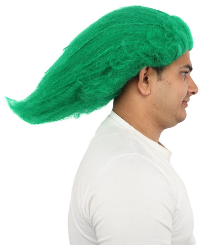 HPO Men's Wild Rocker Wig | Multicolor Options | Voluminous Frizzy Heavy Metal Hair, Two Tone Gradient & Breathable Cap | Halloween, Rock Troll Roleplay, 80s Costume, Theater & Concert Events
