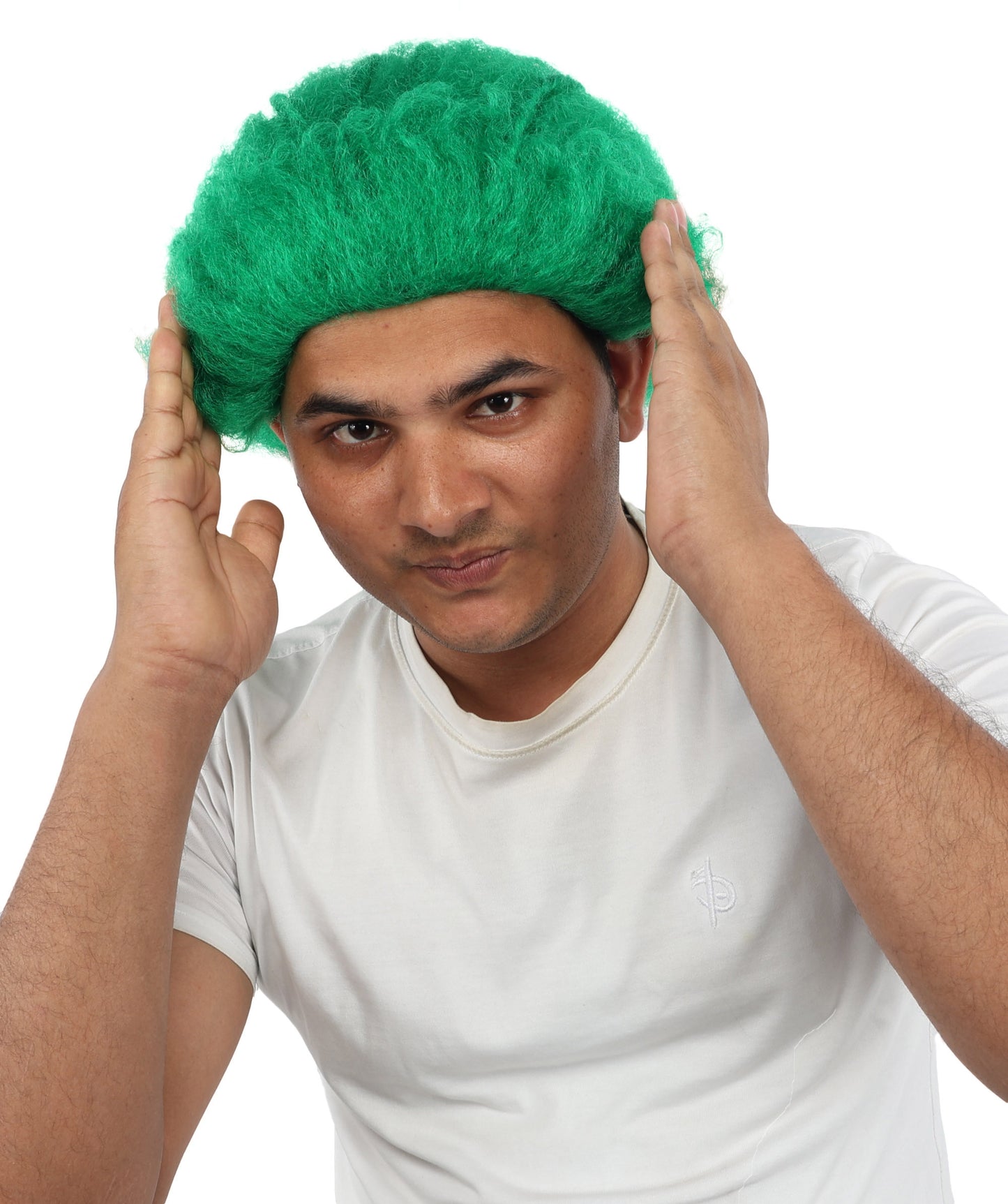 HPO Men's Wild Rocker Wig | Multicolor Options | Voluminous Frizzy Heavy Metal Hair, Two Tone Gradient & Breathable Cap | Halloween, Rock Troll Roleplay, 80s Costume, Theater & Concert Events