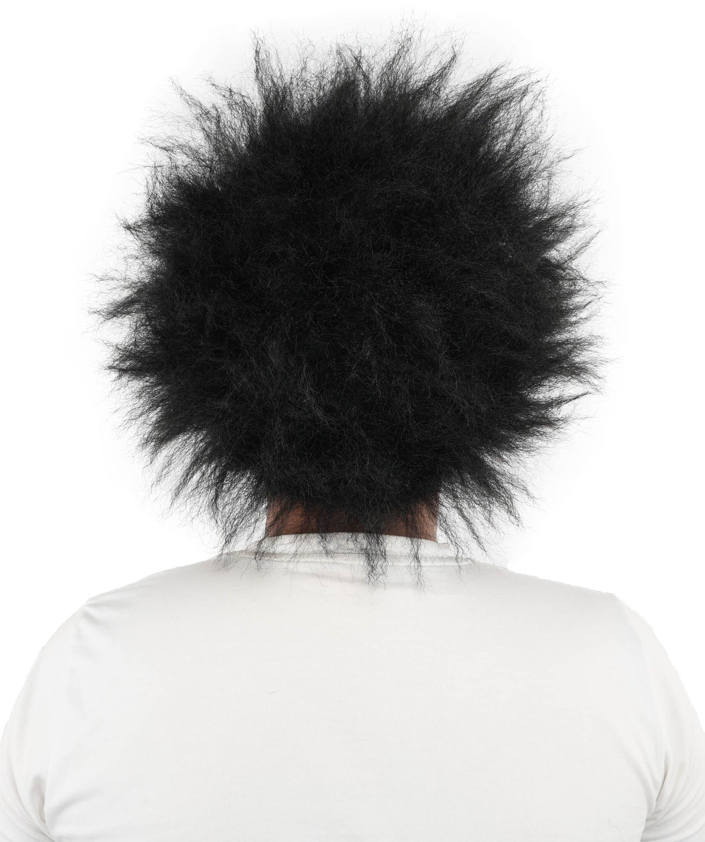 Monster Wig | Green Forehead and Spiky Black Hair for Adult | Ideal for Halloween & Cosplay