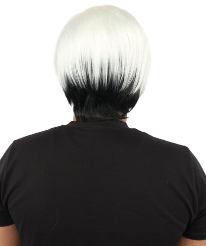 Men's Short Dramatic Texture Wig | Multiple Color Option | undercut, multi-layered messy styling | Halloween, cosplay, drag, theatrical performances, and themed parties