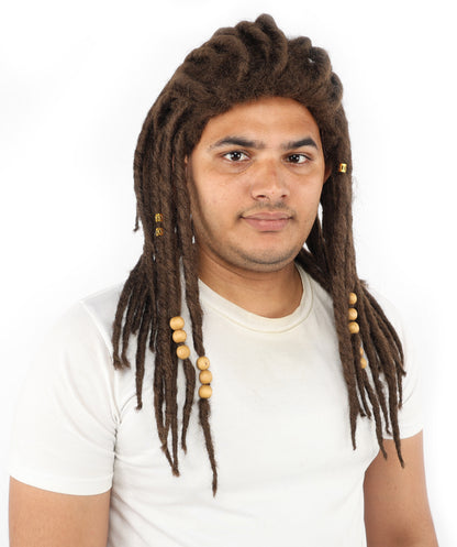 HPO Men’s Blonde Dreadlock Wig | Ideal for Cosplay, Halloween and Themed Parties | 22 Inch Realistic Texture, Adjustable Cap, and Comfortable Fit