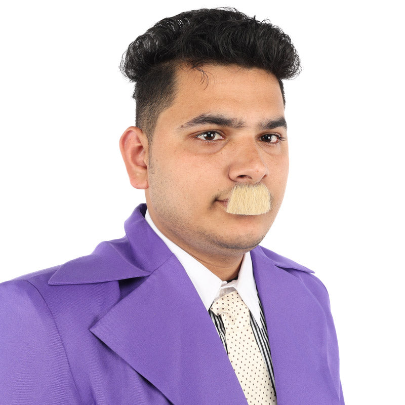 Men's Toothbrush Human Hair Mustache |  Off-White Facial Hair | HPO