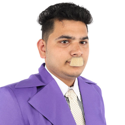 Men's Toothbrush Human Hair Mustache |  Off-White Facial Hair | HPO