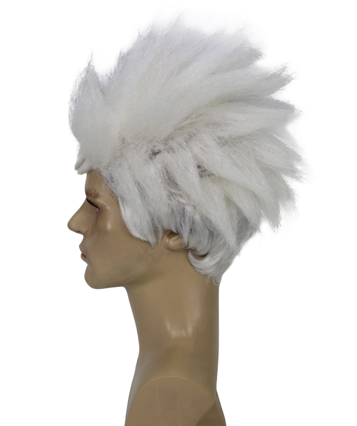 HPO  Men's Anime Spiky Black Wig |  Best for Halloween | Flame-retardant Synthetic Fiber