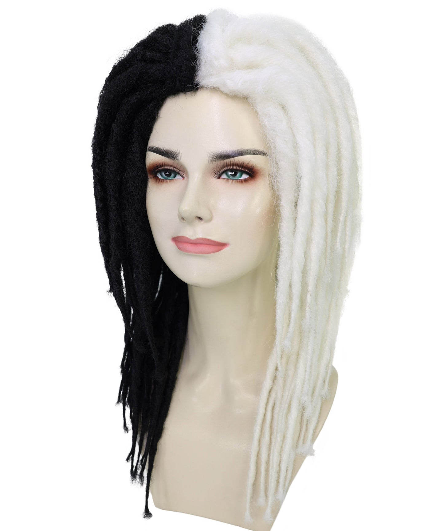Long Burgundy Dreadlocks Women's Wig | Dramatical Halloween Wig | Premium Breathable Capless Cap